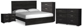 J&M Furniture - Ashley Furniture - Belachime King Panel Bed, Dresser, Chest and 2 Nightstands - King Panel Bed, Dresser, Chest and 2 Nightstands - B2589B14