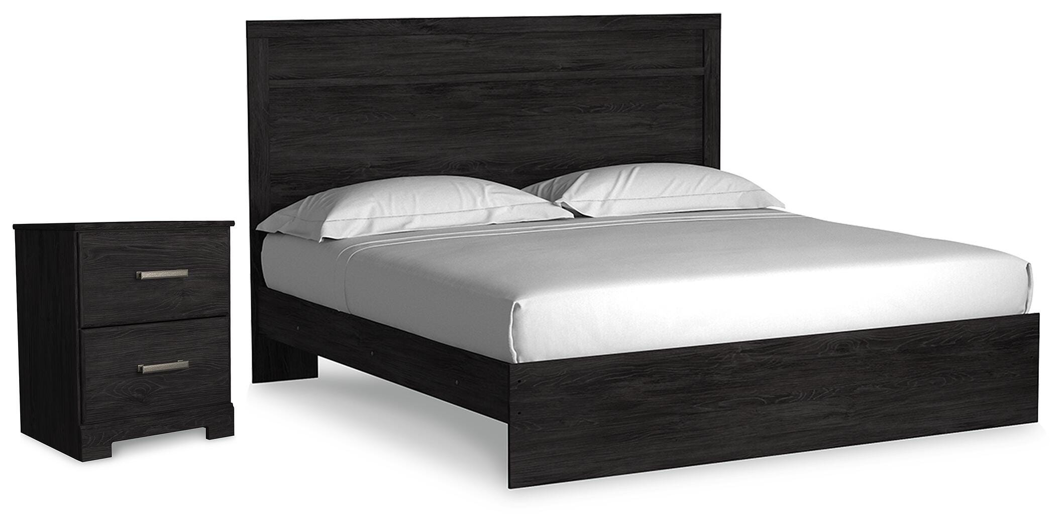 J&M Furniture - Ashley Furniture - Belachime King Panel Bed and Nightstand - King Panel Bed and Nightstand - B2589B9