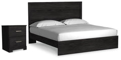 J&M Furniture - Ashley Furniture - Belachime King Panel Bed and Nightstand - King Panel Bed and Nightstand - B2589B9