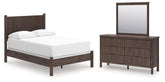 J&M Furniture - Ashley Furniture - Pamytta Full Panel Bed, Dresser and Mirror - Full Panel Bed, Dresser and Mirror - PCB2614B17