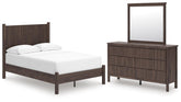 J&M Furniture - Ashley Furniture - Pamytta Full Panel Platform Bed, Dresser and Mirror - Full Panel Platform Bed, Dresser and Mirror - PCB2614B5
