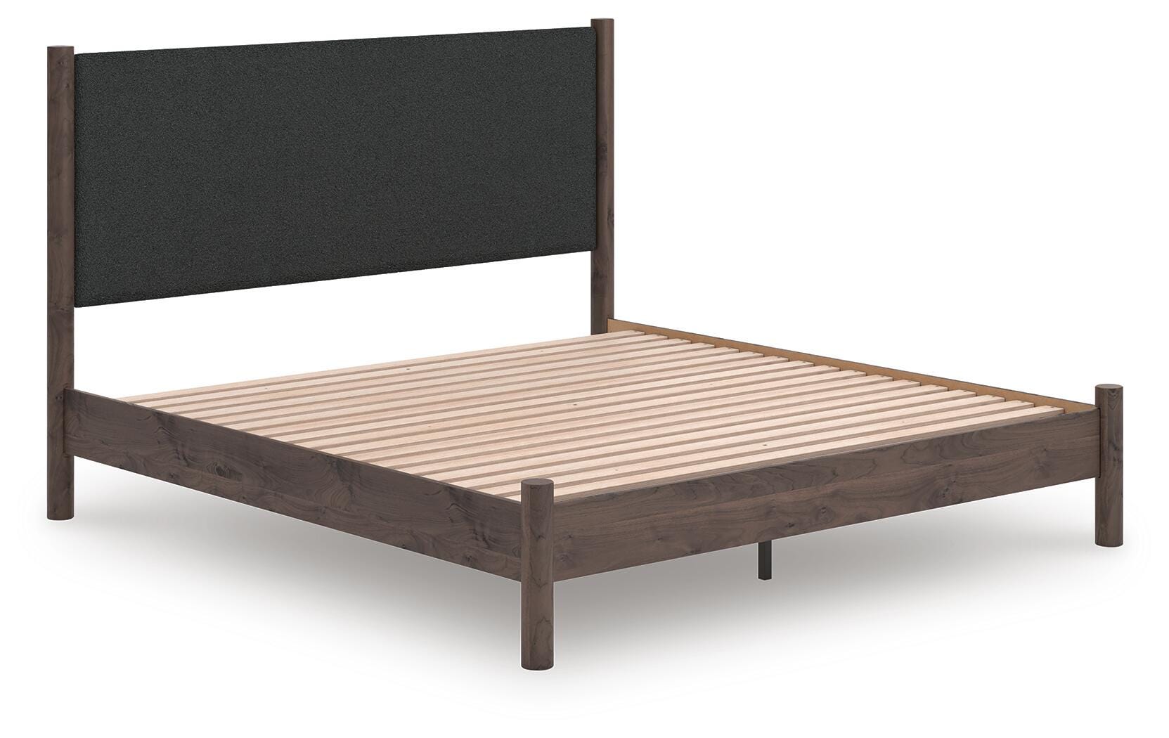 J&M Furniture - Ashley Furniture - Pamytta King Upholstered Panel Platform Bed - King Upholstered Panel Platform Bed - PCB2614B28