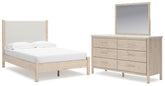J&M Furniture - Ashley Furniture - Cadmori Full Upholstered Panel Bed, Dresser and Mirror - Full Upholstered Panel Bed, Dresser and Mirror - B2615B9