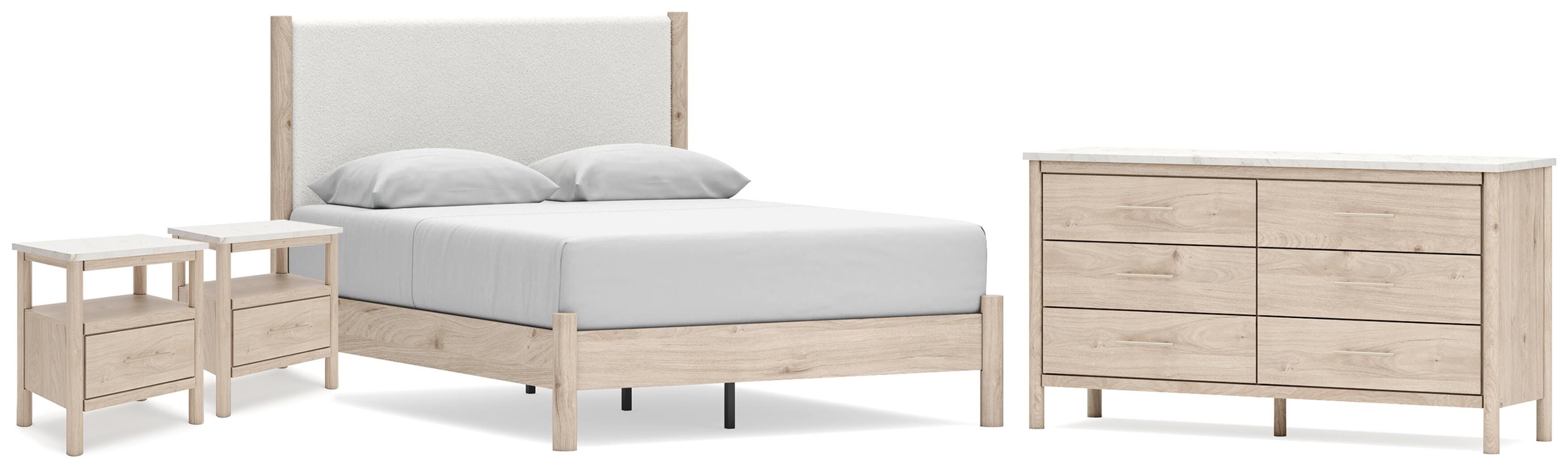 J&M Furniture - Ashley Furniture - Cadmori Queen Panel Bed, Dresser and 2 Nightstands - Queen Panel Bed, Dresser and 2 Nightstands - B2615B25