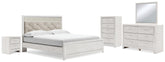 J&M Furniture - Ashley Furniture - Altyra King Panel Bed, Dresser, Mirror, Chest and Nightstand - King Panel Bed, Dresser, Mirror, Chest and Nightstand - B2640B59