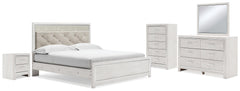 J&M Furniture - Ashley Furniture - Altyra King Panel Bed, Dresser, Mirror, Chest and Nightstand - King Panel Bed, Dresser, Mirror, Chest and Nightstand - B2640B59