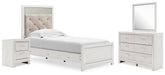 J&M Furniture - Ashley Furniture - Altyra Twin Panel Bed, Dresser, Mirror and Nightstand - Twin Panel Bed, Dresser, Mirror and Nightstand - B2640B70