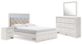 J&M Furniture - Ashley Furniture - Altyra Queen Panel Storage Bed with Mirrored Dresser and Nightstand - Queen Panel Storage Bed with Mirrored Dresser and Nightstand - B2640B31