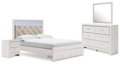 J&M Furniture - Ashley Furniture - Altyra Queen Panel Storage Bed with Mirrored Dresser and Nightstand - Queen Panel Storage Bed with Mirrored Dresser and Nightstand - B2640B31