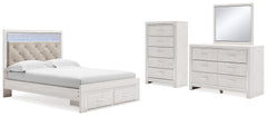 J&M Furniture - Ashley Furniture - Altyra Queen Panel Storage Bed, Dresser, Mirror and Chest - Queen Panel Storage Bed, Dresser, Mirror and Chest - B2640B52