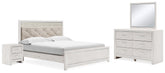 J&M Furniture - Ashley Furniture - Altyra King Upholstered Panel Bed, Dresser, Mirror, and Nightstand - King Upholstered Panel Bed, Dresser, Mirror, and Nightstand - B2640B34