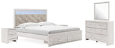J&M Furniture - Ashley Furniture - Altyra King Upholstered Storage Bed, Dresser, Mirror and 2 Nightstands - King Upholstered Storage Bed, Dresser, Mirror and 2 Nightstands - B2640B37