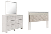J&M Furniture - Ashley Furniture - Altyra King Panel Headboard, Dresser and Mirror - King Panel Headboard, Dresser and Mirror - B2640B54