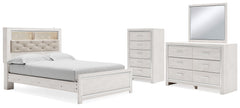 J&M Furniture - Ashley Furniture - Altyra Queen Bookcase Panel Bed, Dresser, Mirror and Chest - Queen Bookcase Panel Bed, Dresser, Mirror and Chest - B2640B43