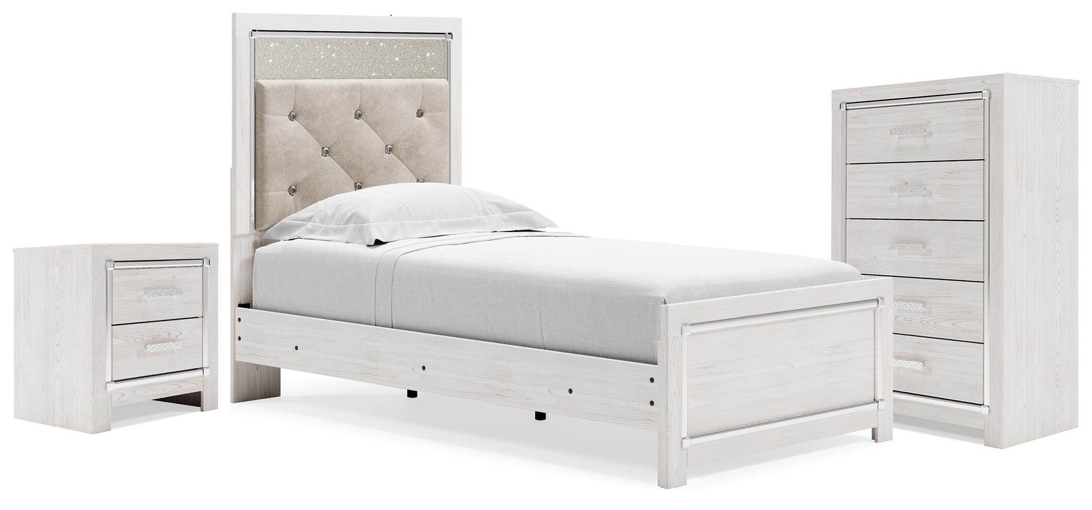 J&M Furniture - Ashley Furniture - Altyra Twin Panel Bed, Chest and Nightstand - Twin Panel Bed, Chest and Nightstand - B2640B60