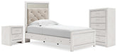 J&M Furniture - Ashley Furniture - Altyra Twin Panel Bed, Chest and Nightstand - Twin Panel Bed, Chest and Nightstand - B2640B60