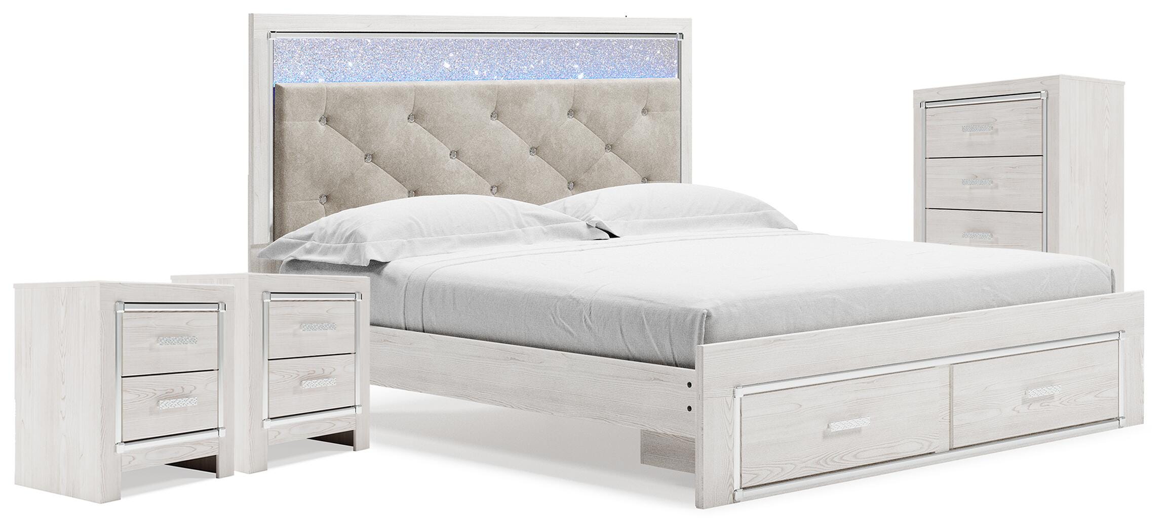 J&M Furniture - Ashley Furniture - Altyra King Storage Bed, Chest and 2 Nightstands - King Storage Bed, Chest and 2 Nightstands - B2640B67