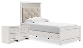 J&M Furniture - Ashley Furniture - Altyra Twin Upholstered Panel Bed and 2 Nightstands - Twin Upholstered Panel Bed and 2 Nightstands - B2640B74