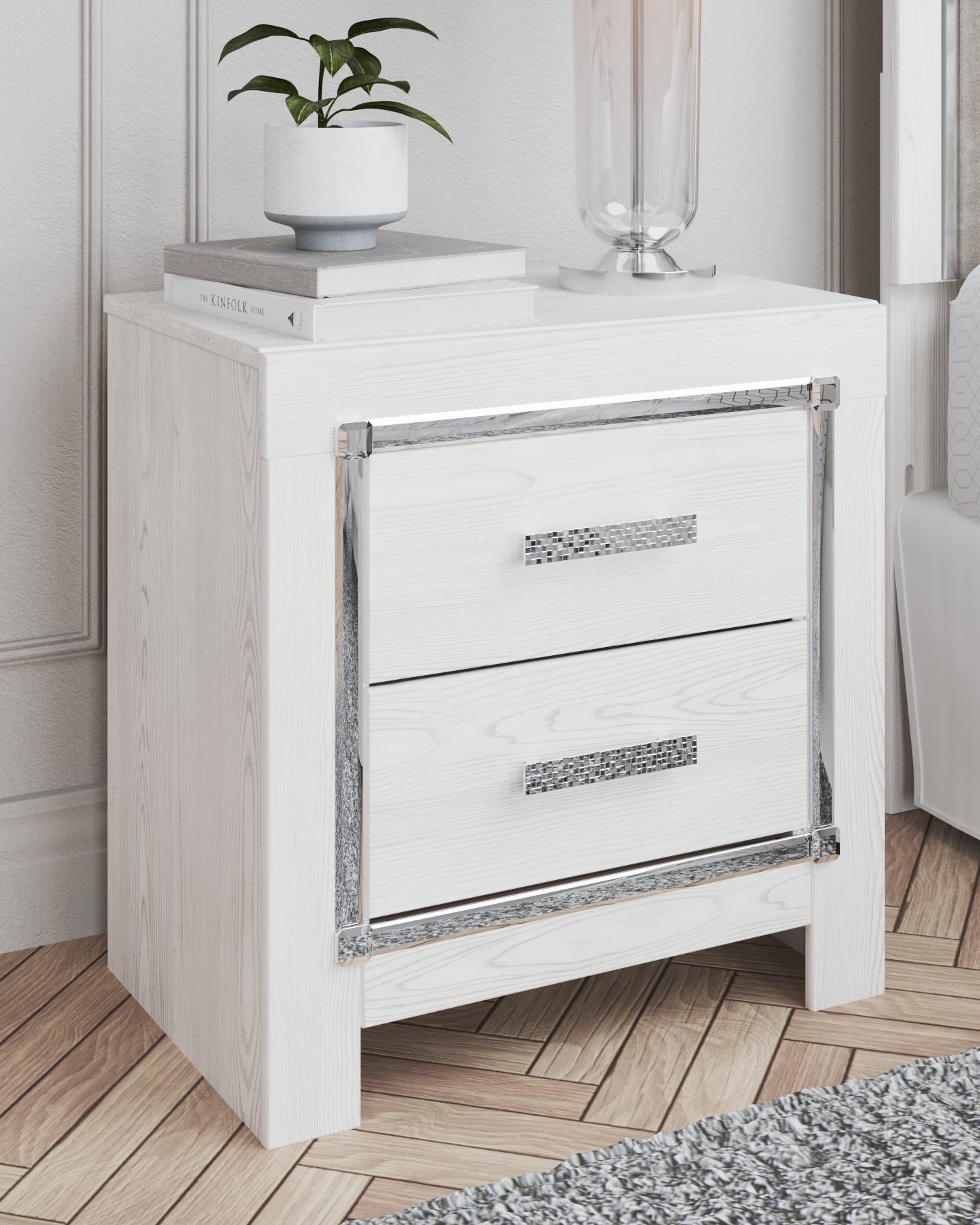 J&M Furniture - Ashley Furniture - Altyra Nightstand - Two Drawer Night Stand - B2640-92
