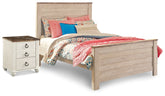 J&M Furniture - Ashley Furniture - Willowton Full Panel Bed and Nightstand - Full Panel Bed and Nightstand - B267B41