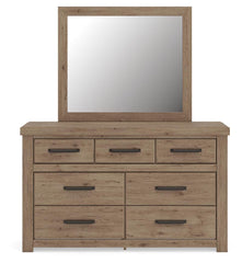 Oliandon Queen Panel Bed, Dresser and Mirror
