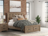 J&M Furniture - Ashley Furniture - Oliandon Queen Panel Storage Bed - Queen Panel Storage Bed - PCB2844B4