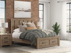 J&M Furniture - Ashley Furniture - Oliandon Queen Panel Storage Bed - Queen Panel Storage Bed - PCB2844B4