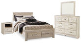 J&M Furniture - Ashley Furniture - Bellaby Queen Panel Storage Bed, Dresser, Mirror and Nightstand - Queen Panel Storage Bed, Dresser, Mirror and Nightstand - B331B11