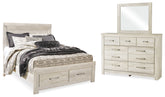 J&M Furniture - Ashley Furniture - Bellaby Queen Panel Storage Bed, Dresser and Mirror - Queen Panel Storage Bed, Dresser and Mirror - B331B5