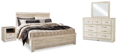 J&M Furniture - Ashley Furniture - Bellaby King Panel Bed, Dresser, Mirror and 2 Nightstands - King Panel Bed, Dresser, Mirror and 2 Nightstands - B331B22
