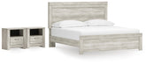 J&M Furniture - Ashley Furniture - Bellaby King Panel Bed and 2 Nightstands - King Panel Bed and 2 Nightstands - B331B25