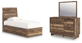 J&M Furniture - Ashley Furniture - Chirason Twin Panel Platform Bed, Dresser and Mirror - Twin Panel Platform Bed, Dresser and Mirror - PCB3367B24