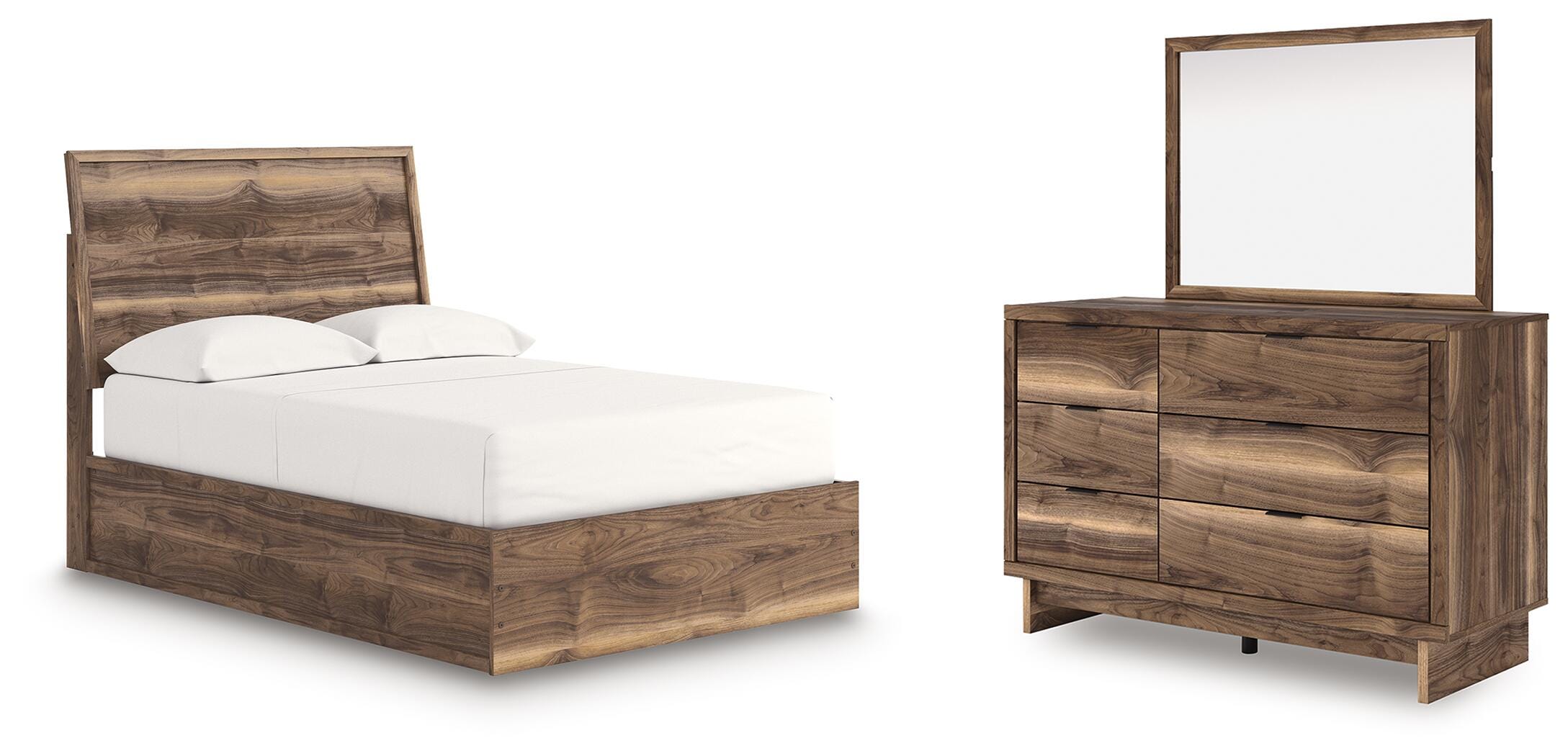 J&M Furniture - Ashley Furniture - Chirason Full Panel Platform Bed, Dresser and Mirror - Full Panel Platform Bed, Dresser and Mirror - PCB3367B26