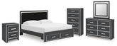 J&M Furniture - Ashley Furniture - Zuraleus King Storage Bed, Dresser, Mirror, Chest and Nightstand - King Storage Bed, Dresser, Mirror, Chest and Nightstand - PCB3380B20
