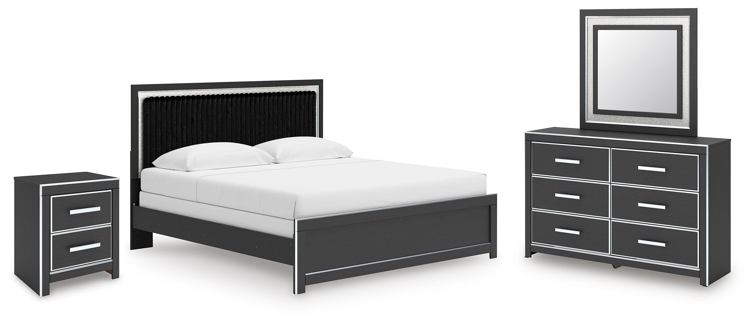 J&M Furniture - Ashley Furniture - Zuraleus King Panel Bed, Dresser, Mirror and Nightstand - King Panel Bed, Dresser, Mirror and Nightstand - PCB3380B18