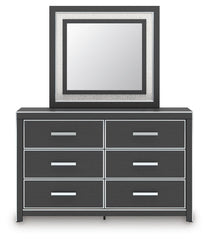 Zuraleus Queen Upholstered Bed, Dresser, Mirror and Nightstand