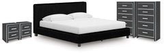 J&M Furniture - Ashley Furniture - Zuraleus King Upholstered Bed, 2 Chests and 2 Nightstands - King Upholstered Bed, 2 Chests and 2 Nightstands - PCB3380B24