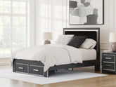 J&M Furniture - Ashley Furniture - Zuraleus Queen Upholstered Panel Platform Storage Bed - Queen Upholstered Panel Storage Bed - PCB3380B4