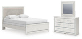 J&M Furniture - Ashley Furniture - Zuraleus Queen Upholstered Panel Bed, Dresser and Mirror - Queen Upholstered Panel Bed, Dresser and Mirror - PCB3381B7