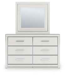 Zuraleus Queen Upholstered Panel Bed, Dresser and Mirror