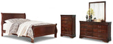 J&M Furniture - Ashley Furniture - Alisdair Queen Sleigh Bed, Dresser, Mirror, and Chest - Queen Sleigh Bed, Dresser, Mirror, and Chest - B376B15