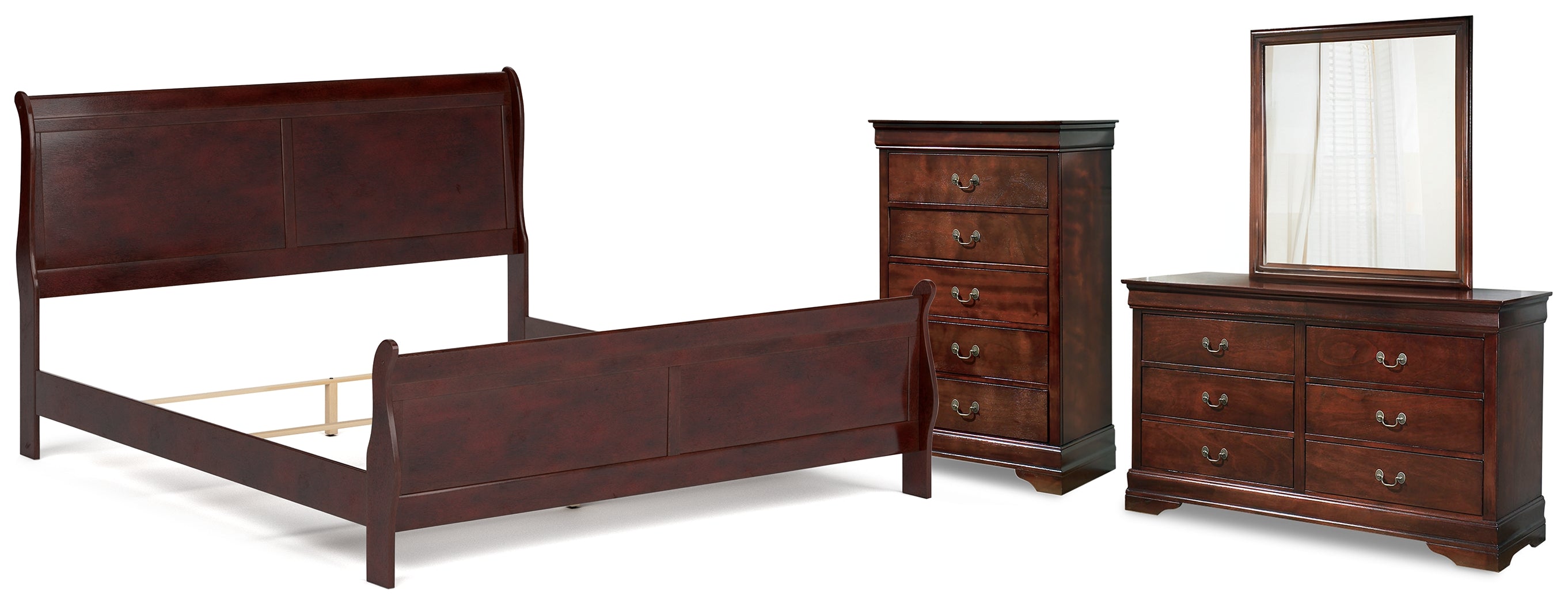 J&M Furniture - Ashley Furniture - Alisdair King Sleigh Bed, Dresser, Mirror and Chest - King Sleigh Bed, Dresser, Mirror and Chest - B376B26