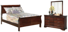 J&M Furniture - Ashley Furniture - Alisdair Full Sleigh Bed, Dresser and Mirror - Full Sleigh Bed, Dresser and Mirror - B376B7