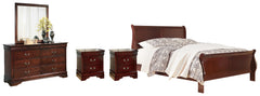 J&M Furniture - Ashley Furniture - Alisdair Queen Sleigh Bed, Dresser, Mirror, Chest and 2 Nightstands - Queen Sleigh Bed, Dresser, Mirror, Chest and 2 Nightstands - B376B23