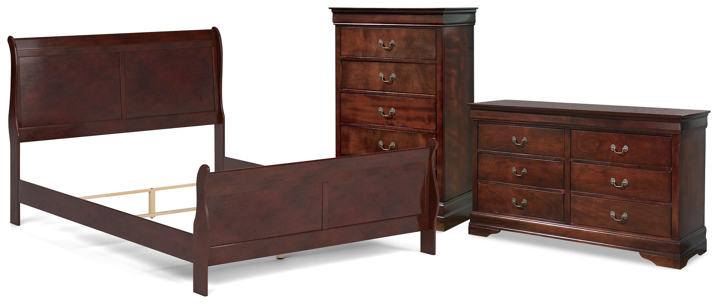 J&M Furniture - Ashley Furniture - Alisdair Queen Sleigh Bed, Dresser and Chest - Queen Sleigh Bed, Dresser and Chest - B376B28