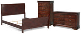 J&M Furniture - Ashley Furniture - Alisdair Queen Sleigh Bed, Dresser and Chest - Queen Sleigh Bed, Dresser and Chest - B376B28