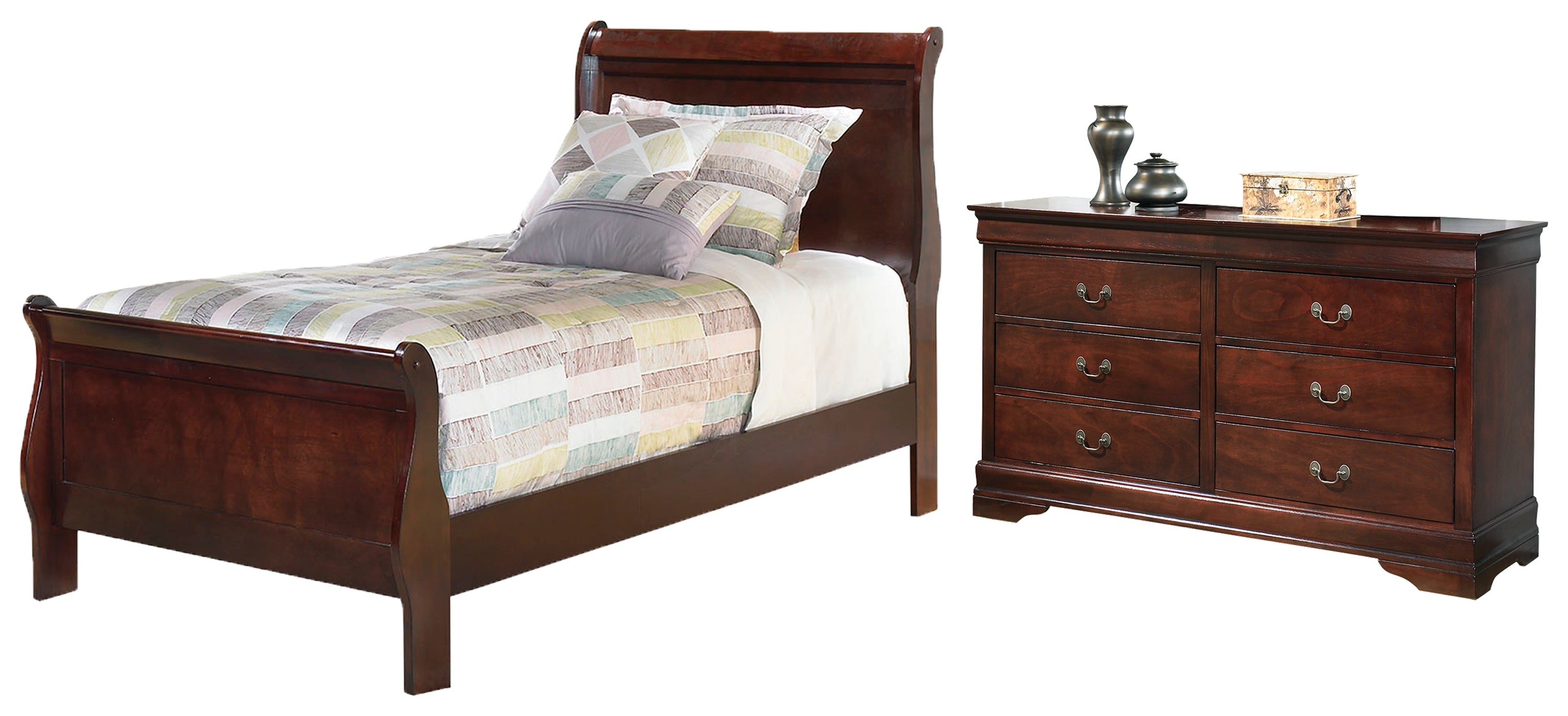 J&M Furniture - Ashley Furniture - Alisdair Twin Sleigh Bed and Dresser - Twin Sleigh Bed and Dresser - B376B20