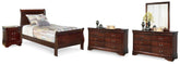 J&M Furniture - Ashley Furniture - Alisdair Twin Sleigh Bed, 2 Dressers, Mirror and Nightstand - Twin Sleigh Bed, 2 Dressers, Mirror and Nightstand - B376B33