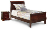 J&M Furniture - Ashley Furniture - Alisdair Twin Sleigh Bed and Nightstand - Twin Sleigh Bed and Nightstand - B376B38