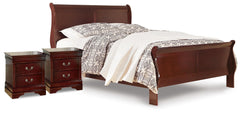 J&M Furniture - Ashley Furniture - Alisdair Queen Sleigh Bed and 2 Nightstands - Queen Sleigh Bed and 2 Nightstands - B376B30
